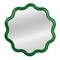 Hello Honey® 23.75" Green Scalloped Wavy Wall Mirror